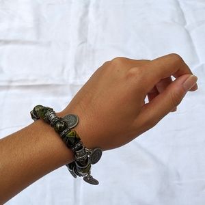 Green Charm Bracelet
